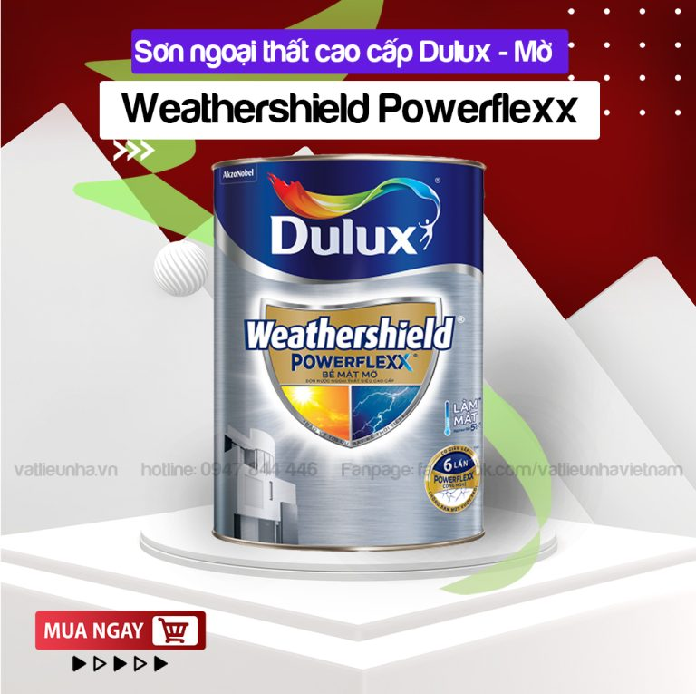 Sơn nước ngoại thất Dulux Weathershield Powerflexx Bề Mặt